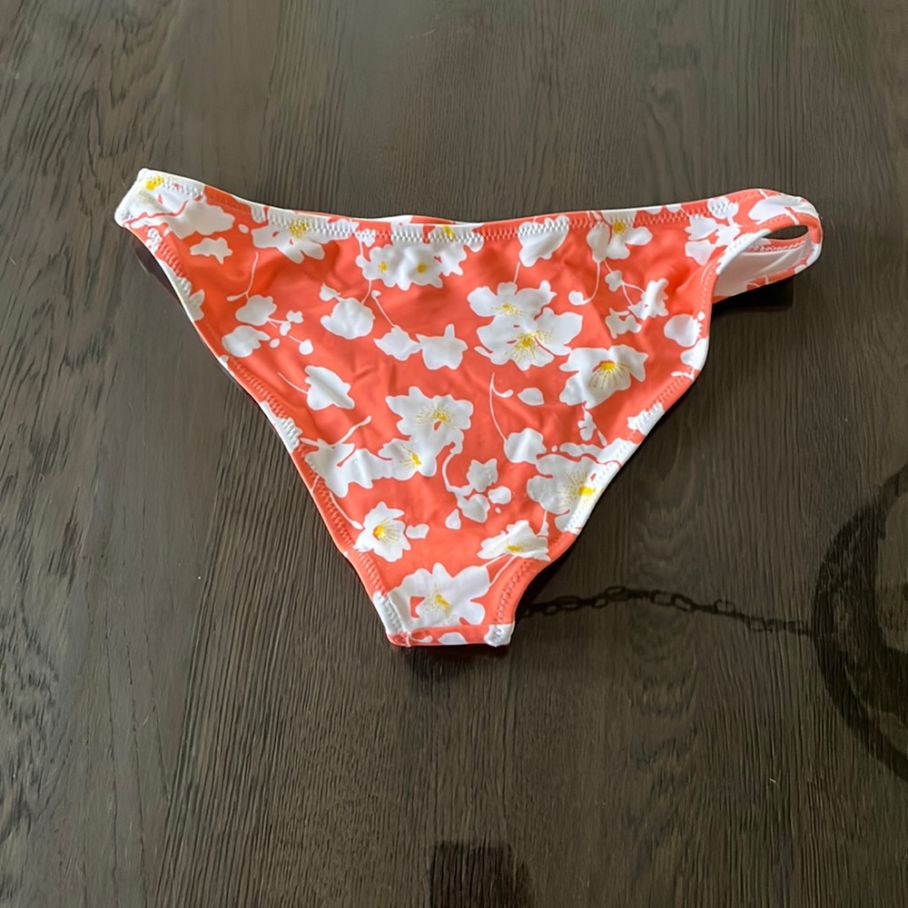 Cute Pink Flower Printed Bikini bottom